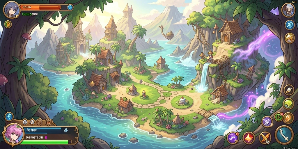 Menunjukkan grafik yang menawan dari gameplay.